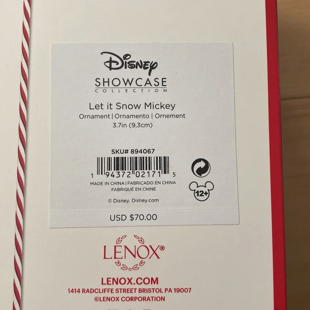 Mickey Mouse Disney ornament